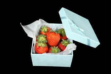 Image showing Gift Box Of Strawberries