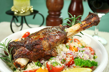 Image showing Lamb Shank And Couscous