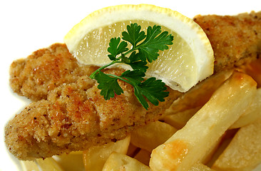 Image showing Pan Fried Fish And Chips