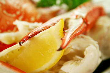 Image showing Cracked Crab And Lemon