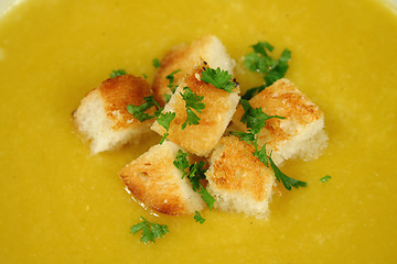Image showing Croutons And Parsley