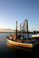 Image showing Fishing Boat At Dock.