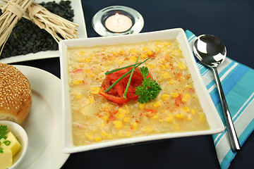 Image showing Capsicum Chili And Corn Chowder