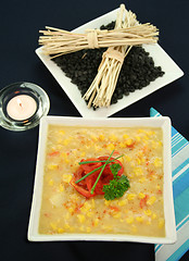 Image showing Capsicum Chili And Corn Chowder