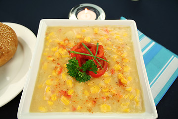 Image showing Capsicum Chili And Corn Chowder