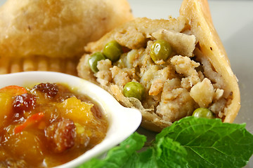 Image showing Vegetarian Samosa