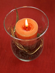 Image showing Candle With Gold Leaf