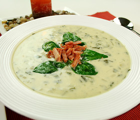 Image showing Creamy Spinach Soup