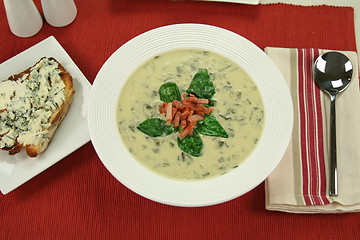 Image showing Creamy Spinach Soup