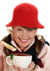 Image showing Woman With Soup