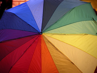 Image showing Coloured Umbrella