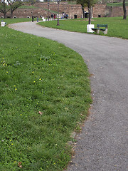 Image showing Footpath In Park