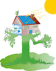 Image showing solar house