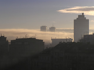 Image showing Misty Town