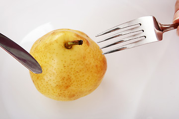 Image showing Tasty yellow pear