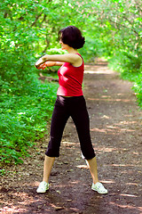 Image showing sporty woman