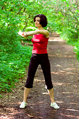 Image showing sporty woman