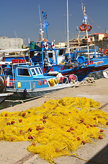 Image showing Fishing nets