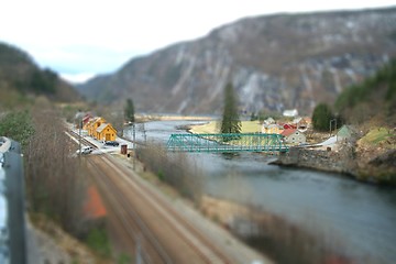 Image showing Bolstad bridge - tilt shift