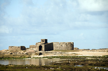 Image showing medieval fort harbor essaouira morocco