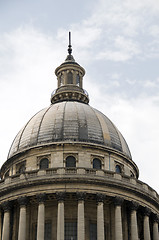 Image showing the pantheon dome detail paris france