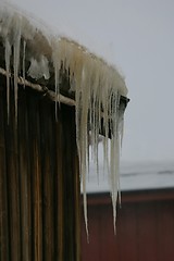 Image showing Icy roof