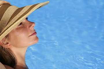 Image showing Woman Sunbathing