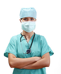 Image showing Confident female doctor