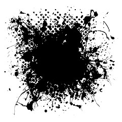 Image showing gothic grunge ink splat halftone