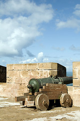 Image showing portuguese canons ramparts protective