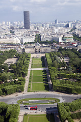 Image showing champ de mars park paris france