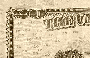 Image showing Twenty Dollar Bill