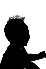 Image showing Baby Boy Silhouette