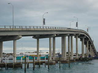 Image showing Bridge in the Bahamas