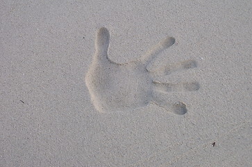 Image showing sand hand