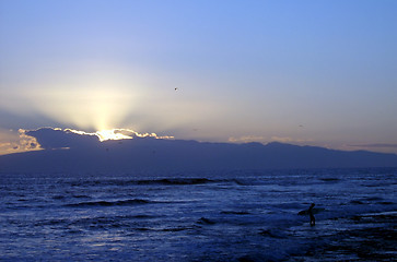 Image showing surf girl