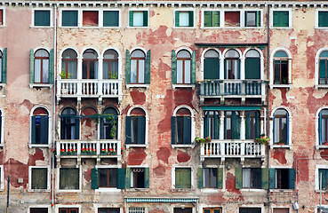 Image showing old houses in Venice, Italy