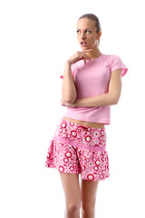 Image showing pink girl