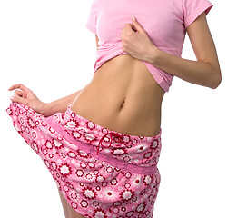 Image showing girl belly