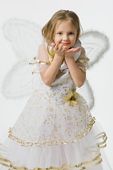 Image showing little girl in beautiful dress