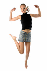 Image showing jumping girl