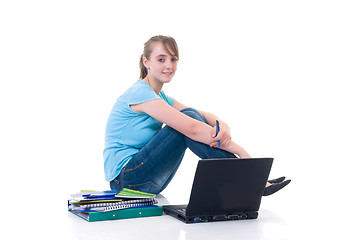 Image showing Teenager schoolgirl