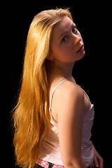 Image showing girl with long hair