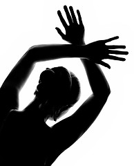 Image showing girl's silhouette