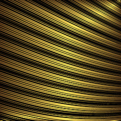 Image showing Black and golden decorative striped background 