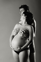 Image showing Couple expecting a baby