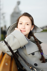 Image showing Sitting on bench