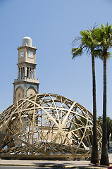 Image showing mosque casablanca with modern architecture