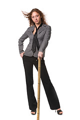 Image showing sexual girl in business suit