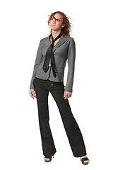 Image showing girl in business suit